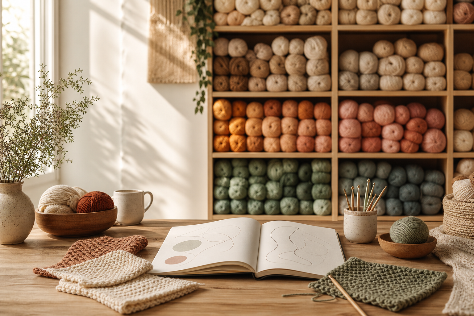 Cozy yarn studio